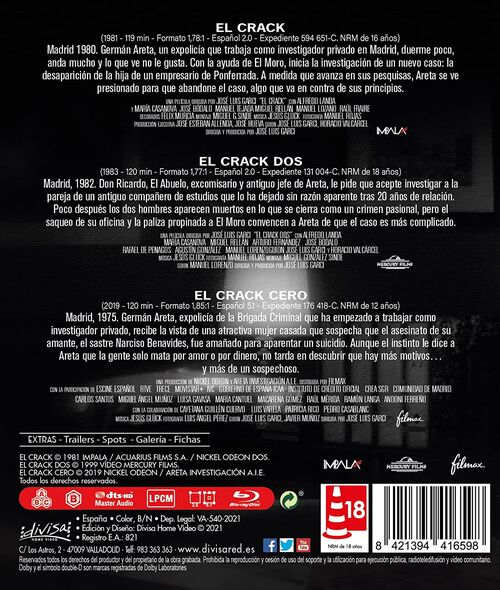 Pack El Crack - 3 películas (1981-2019)