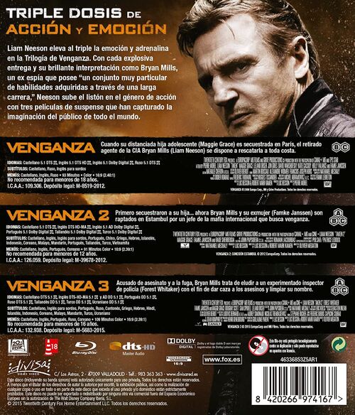 Pack Venganza - 3 pelculas (2008-2014)