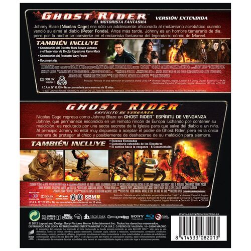 Pack Ghost Rider I + II (2007 + 2011)