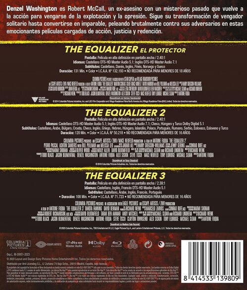 Pack The Equalizer - 3 pelculas (2014-2023)