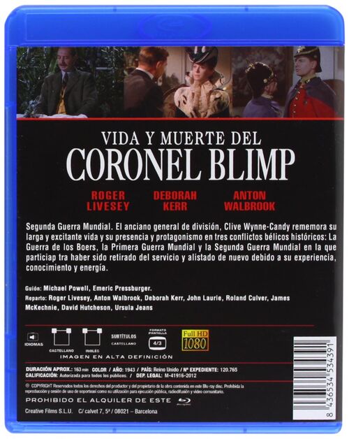 Vida Y Muerte Del Coronel Blimp (1943)