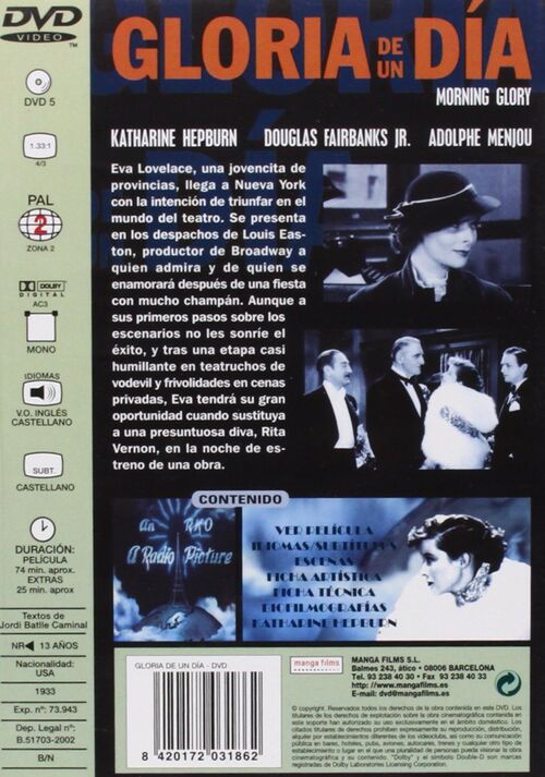 Gloria De Un Día (1933)