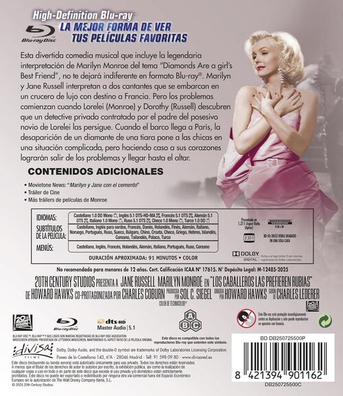 Los Caballeros Las Prefieren Rubias (1953)