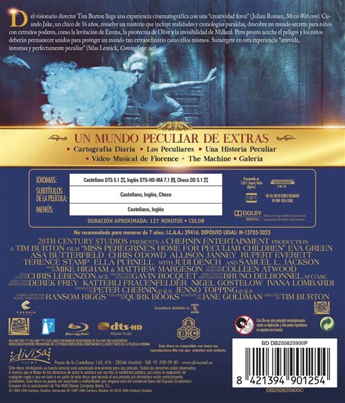 El Hogar De Miss Peregrine Para Niños Peculiares (2016)