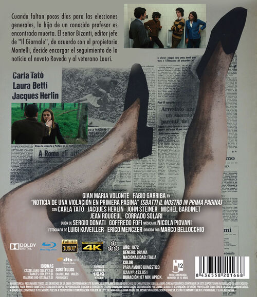 Noticia De Una Violación En Primera Página (1972)