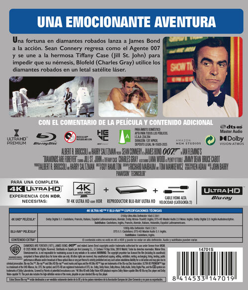 Diamantes Para La Eternidad (1971)