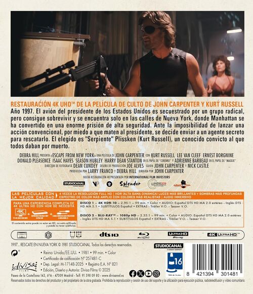 1997: Rescate En Nueva York (1981)