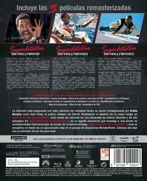 Pack Superdetective En Hollywood - 3 películas (1984-1994)
