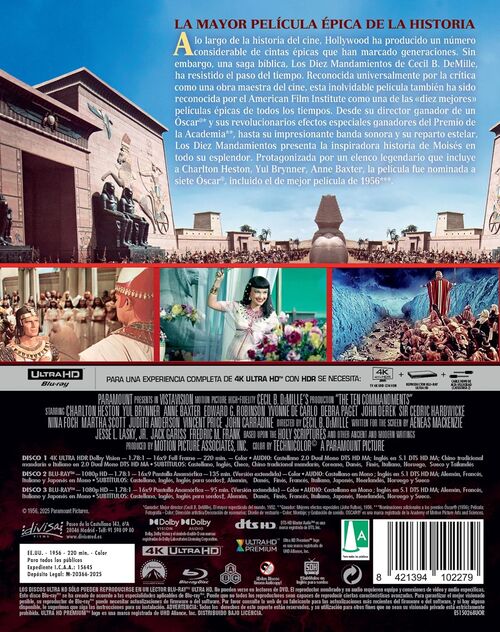 Los Diez Mandamientos (1956)
