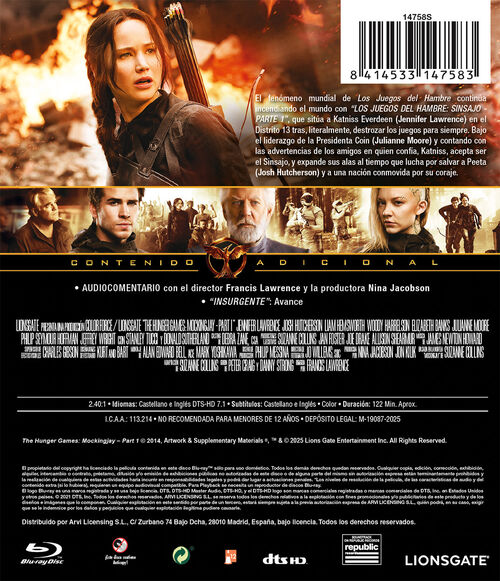 Los Juegos Del Hambre: Sinsajo I (2014)