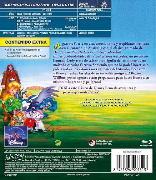 Los Rescatadores En Cangurolandia (1990)