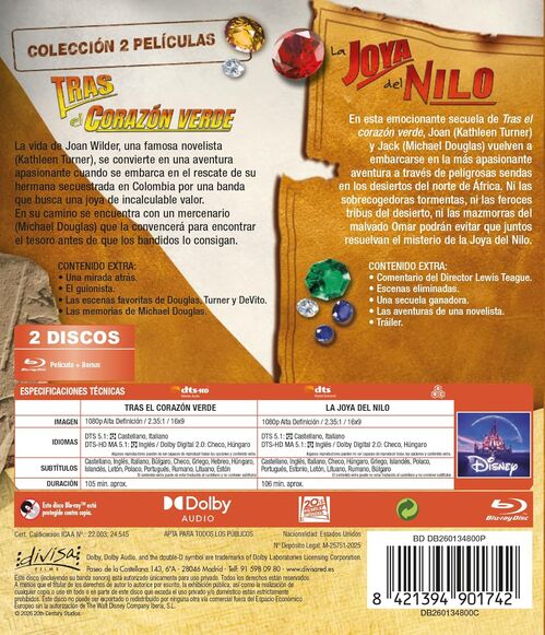 Pack Tras El Corazón Verde + La Joya Del Nilo (1984 + 1985)