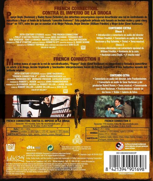 Pack The French Connection I + II (1971 + 1973)