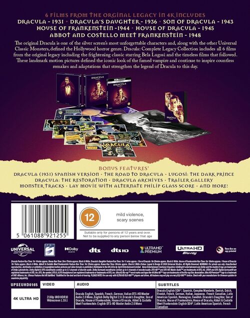 Pack Drácula - 7 películas (1931-1948)