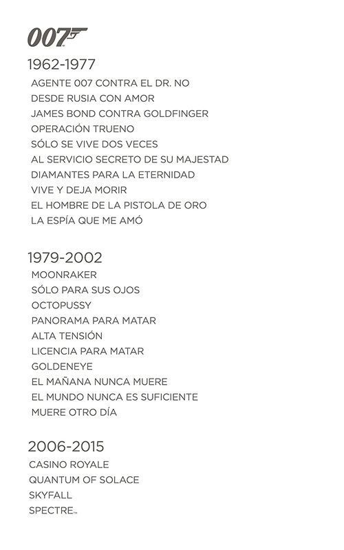 Pack James Bond - 24 pelculas (1962-2015)