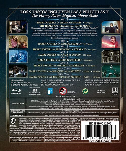 Pack Harry Potter - 8 películas (2001-2011)