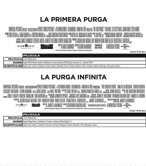 Pack La Purga - 5 pelculas (2013-2021)