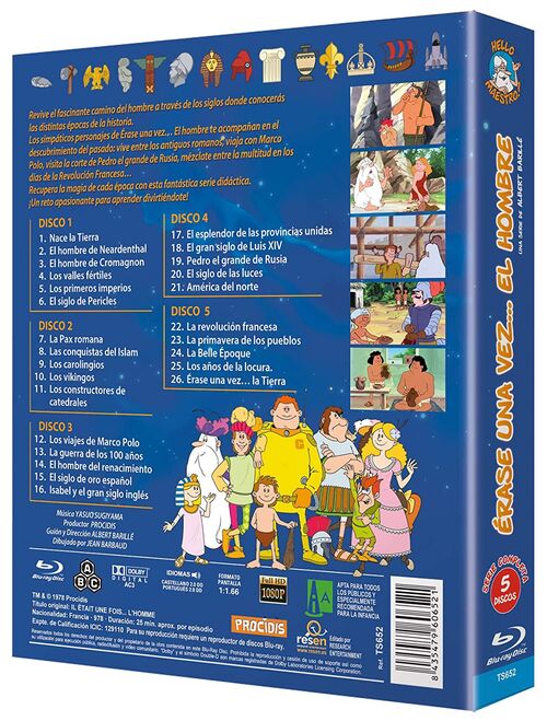 Pack Érase Una Vez El Hombre - serie (1978-1981)