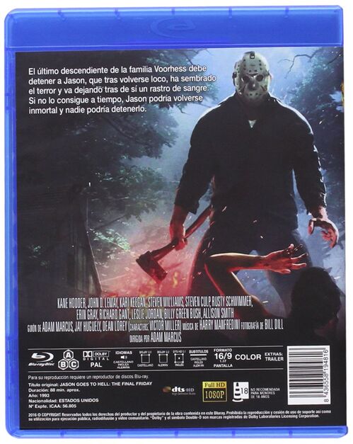 Viernes 13: Jason Se Va Al Infierno (1993)