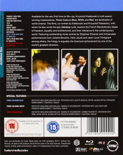 Pack Tres Colores - 3 películas (1993-1994)