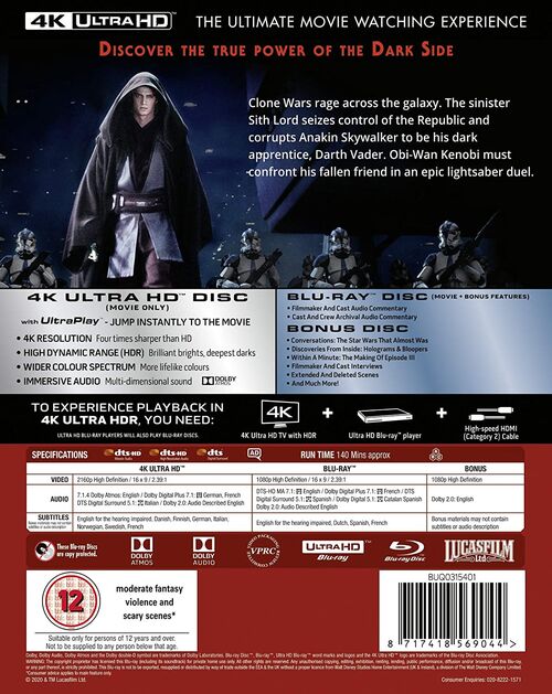 Star Wars: Episodio III - La Venganza De Los Sith (2005)