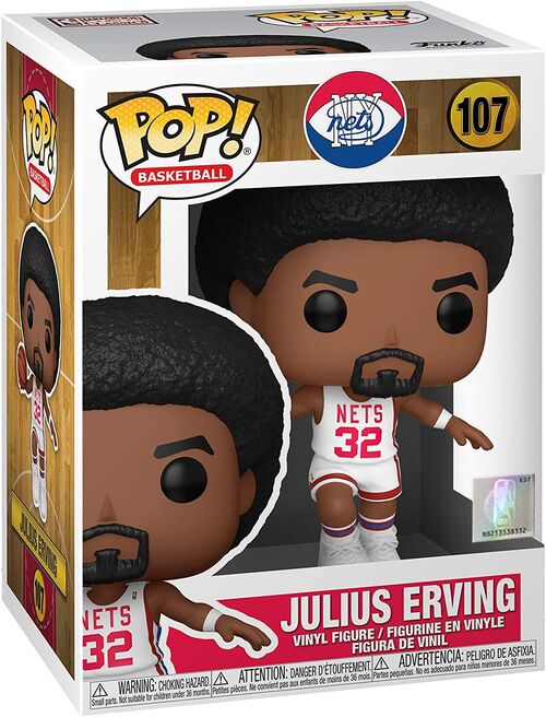 Funko Pop! NBA: Nets - Julius Erving (107)