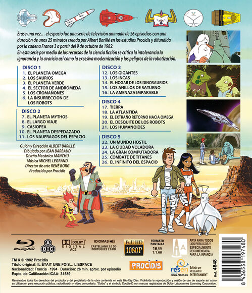 Pack Érase Una Vez El Espacio - serie (1982-1983)